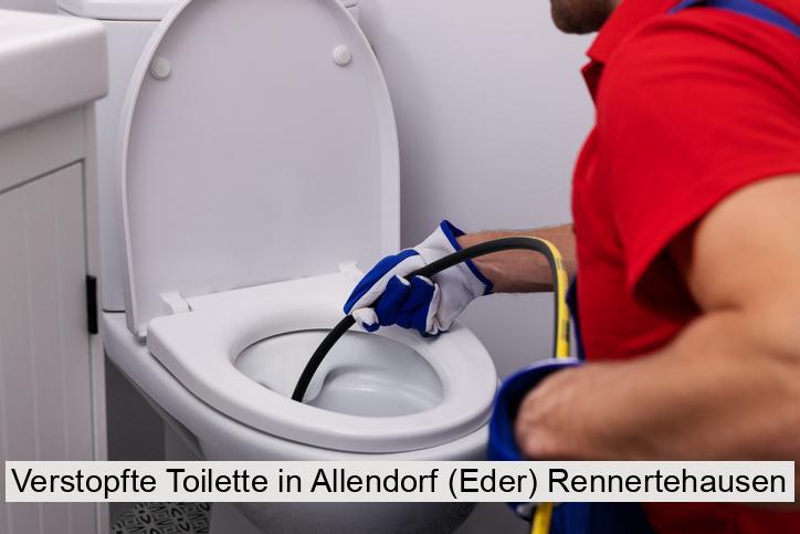 Verstopfte Toilette in Allendorf (Eder) Rennertehausen
