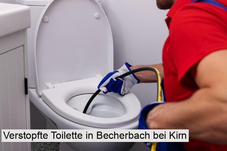 Verstopfte Toilette in Becherbach bei Kirn