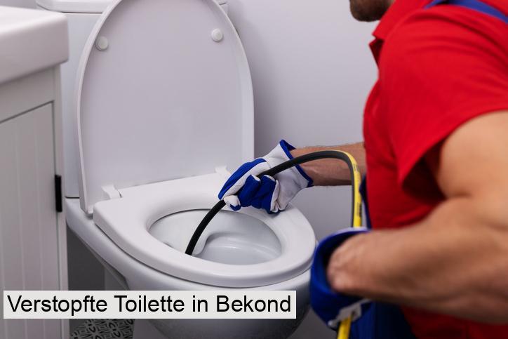 Verstopfte Toilette in Bekond