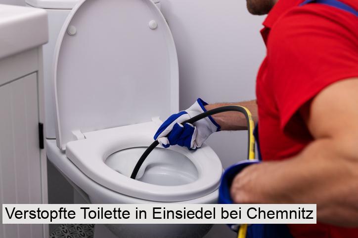 Verstopfte Toilette in Einsiedel bei Chemnitz