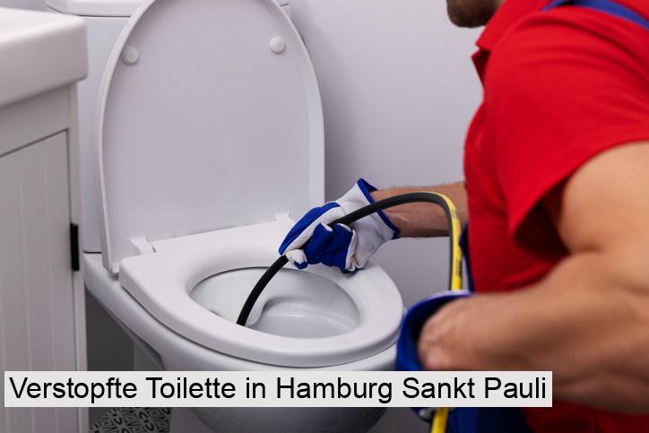 Verstopfte Toilette in Hamburg Sankt Pauli