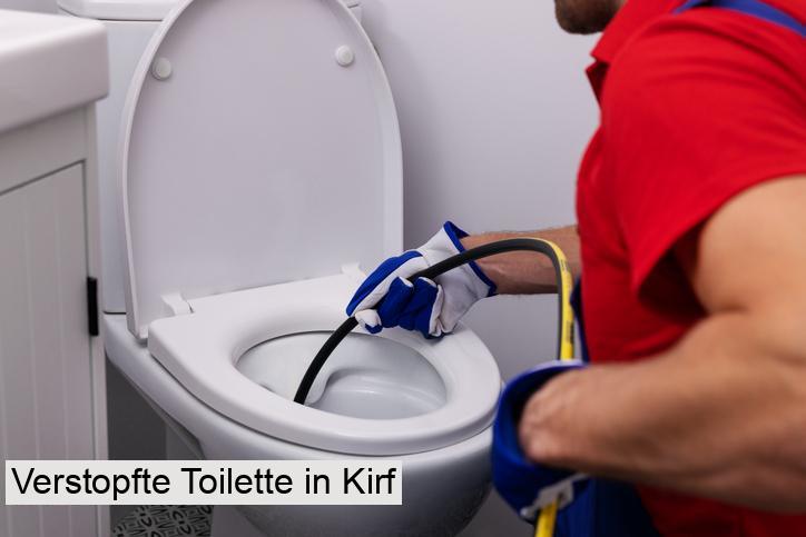Verstopfte Toilette in Kirf